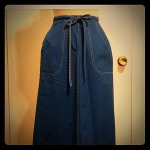 A-Line Wrap Skirt w/ Slant pockets
